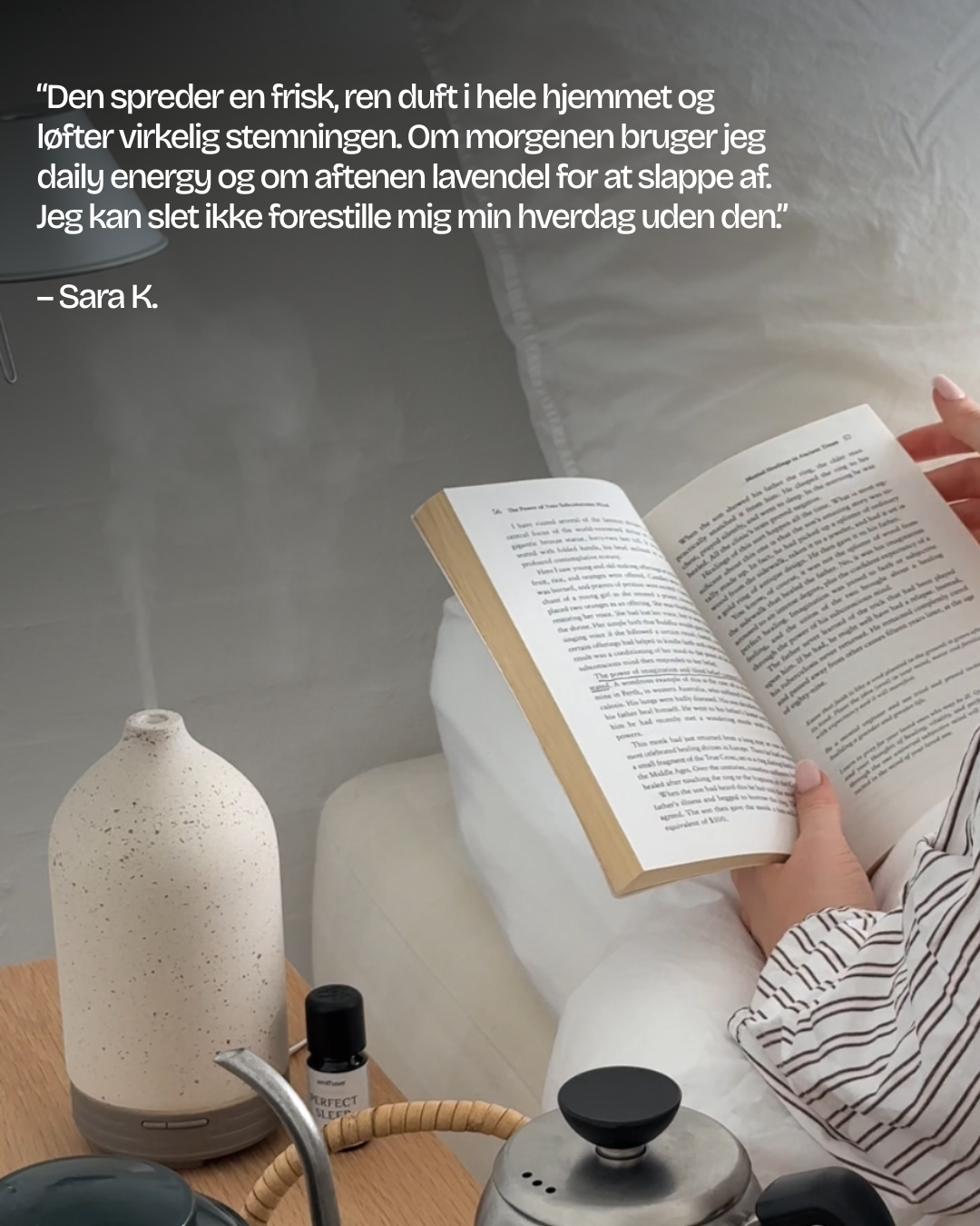 Olie Diffuser I Sten - Beige natursten