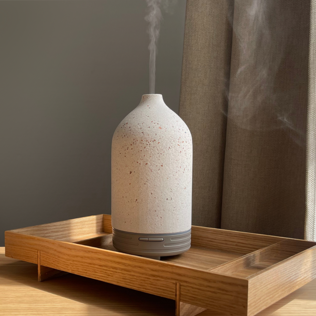 Olie Diffuser I Sten - Beige natursten