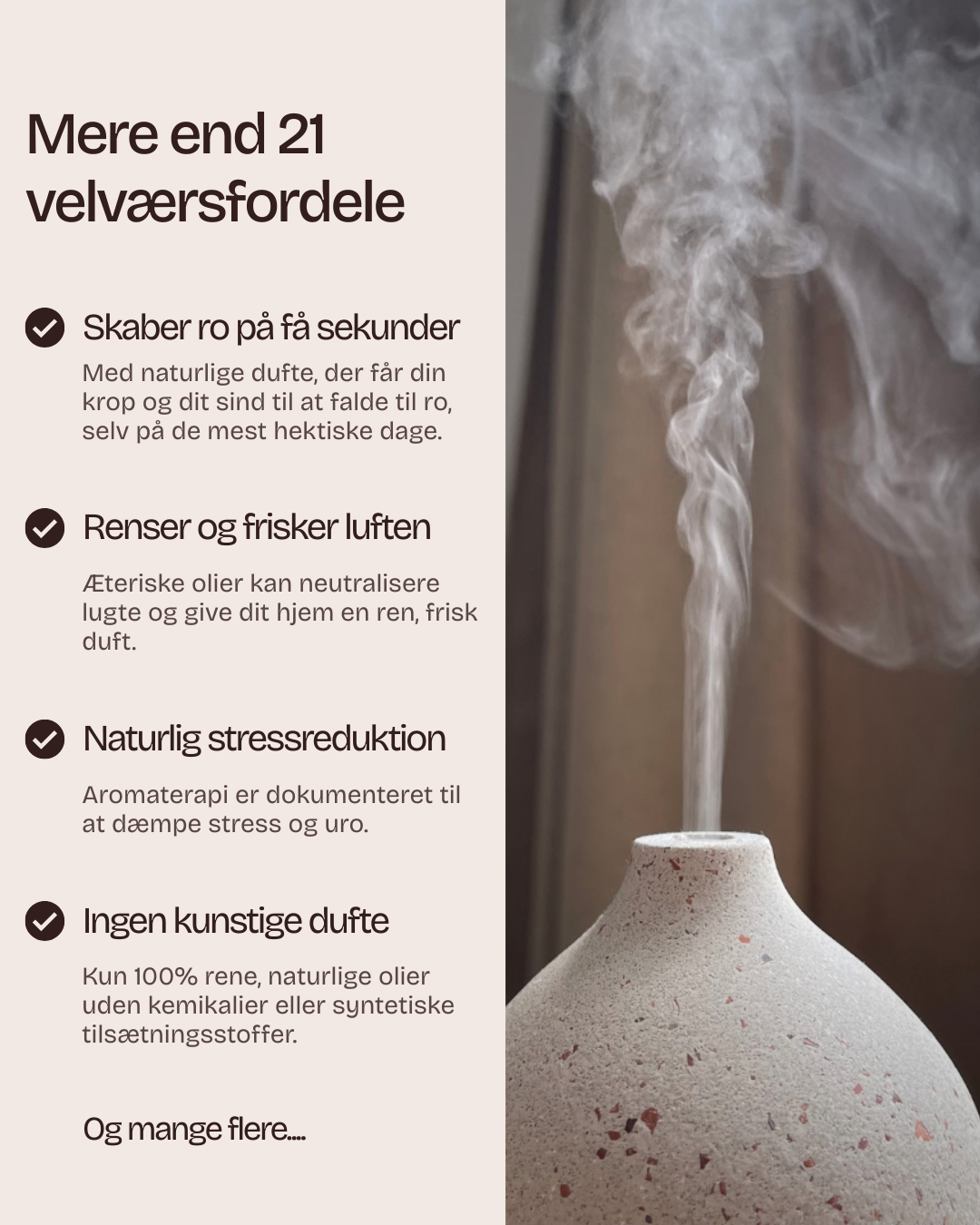 Olie Diffuser I Sten - Beige natursten