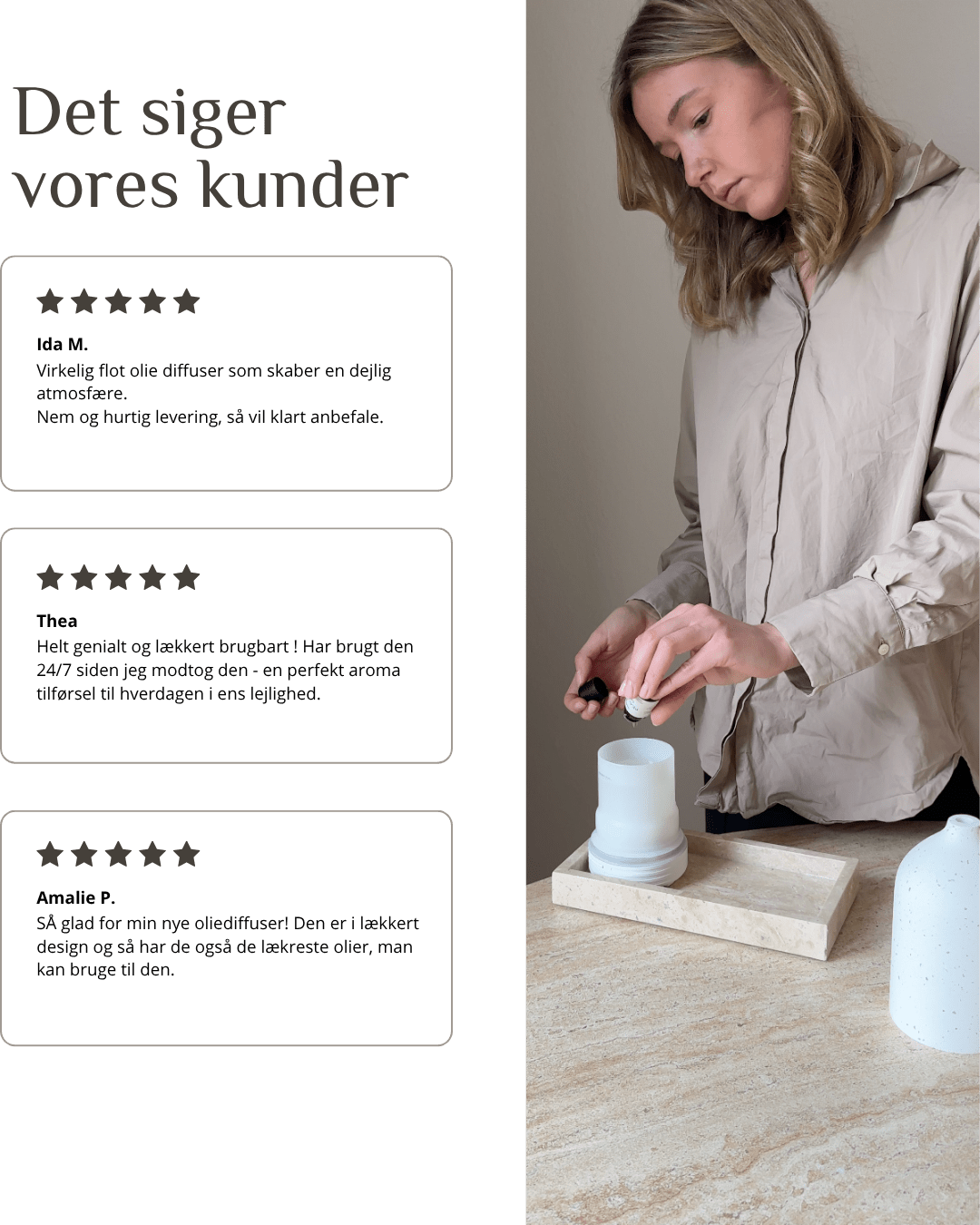 Olie diffuser sæt - The sleep set - Hvid - Zenffuser