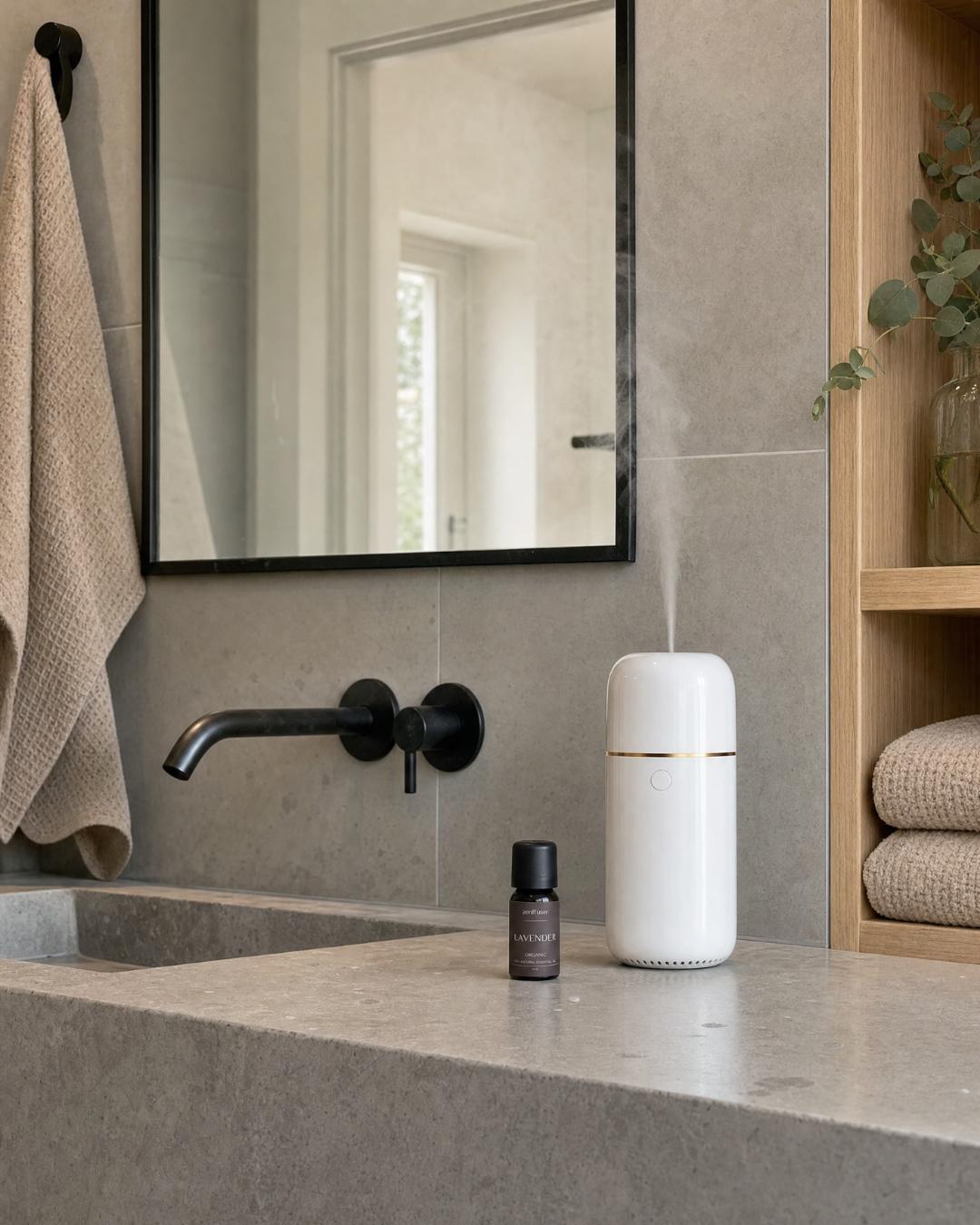ZenMove™ Ledningsfri Olie diffuser hvid
