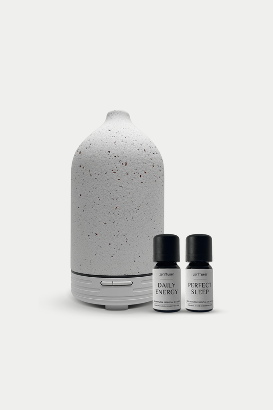 Olie diffuser sæt - Feeling energized - Hvid