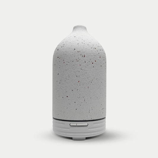 Olie Diffuser I Sten - Hvid natursten