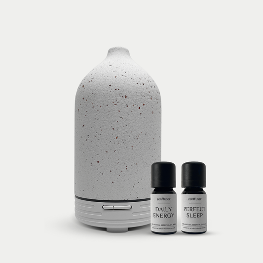 Olie diffuser sæt - Feeling energized - Hvid