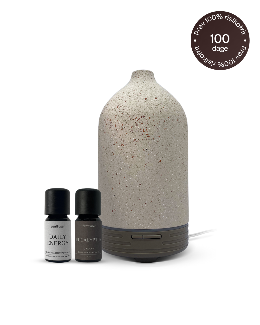 Olie diffuser sæt - The energy set - beige Natursten - Zenffuser