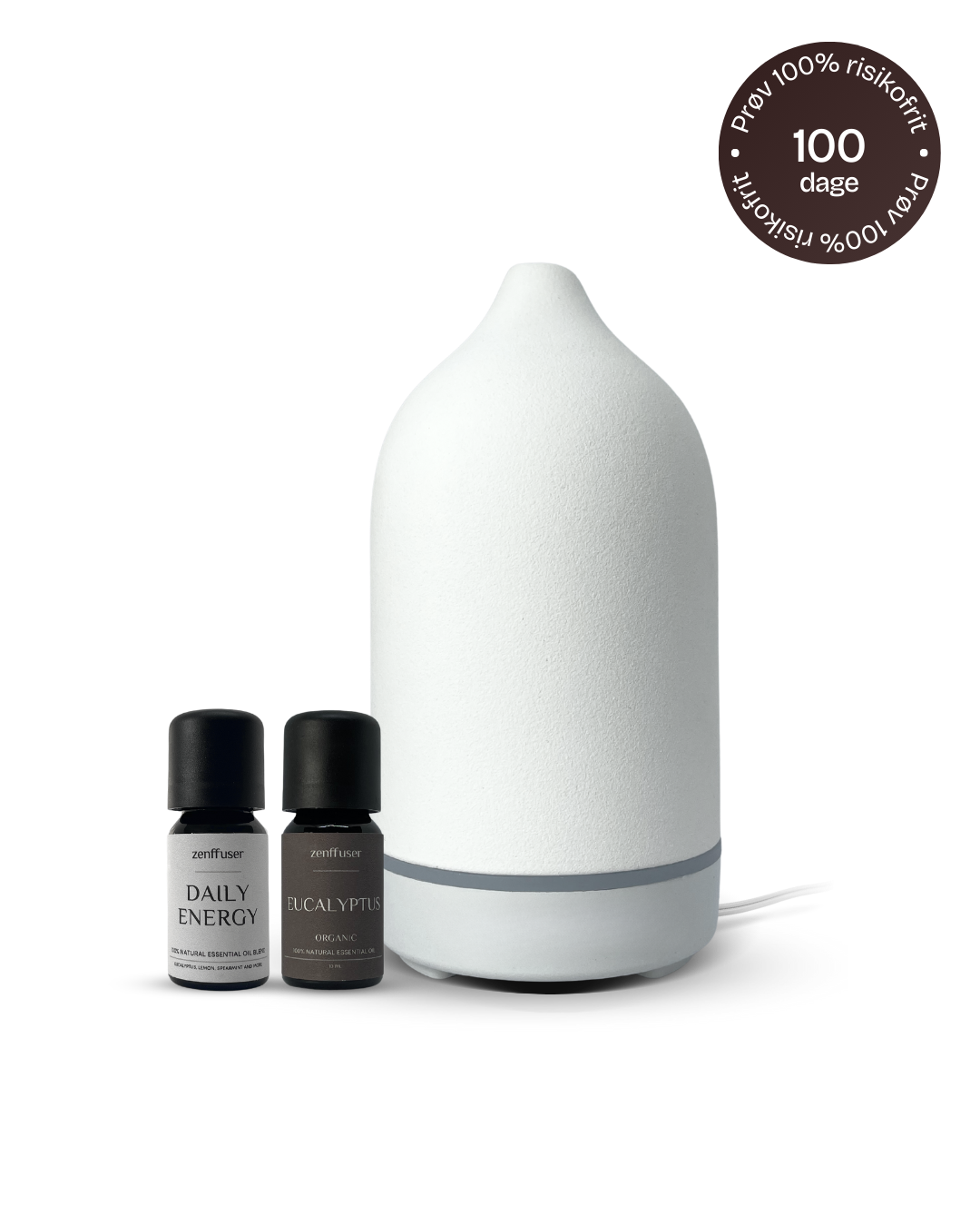Olie diffuser sæt - The energy set - Hvid - Zenffuser