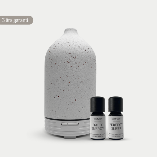 Olie diffuser sæt - Feeling energized - Hvid