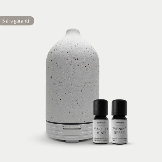 Olie diffuser sæt - De-stress - Hvid