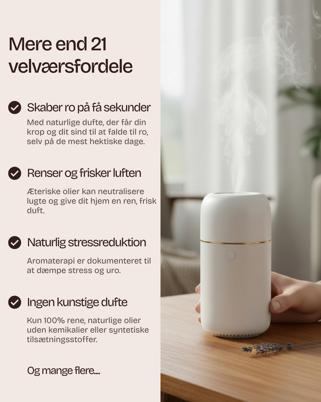 ZenMove™ Ledningsfri Olie diffuser