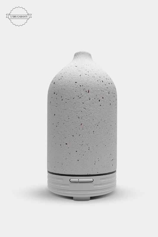 Olie Diffuser I Sten - Hvid natursten