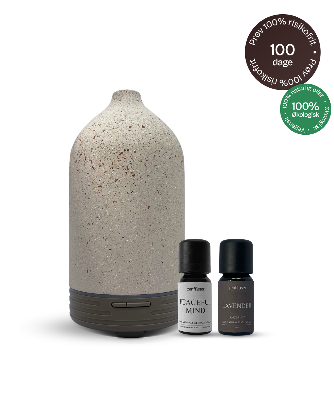 Olie diffuser sæt - The De-stress set - Beige